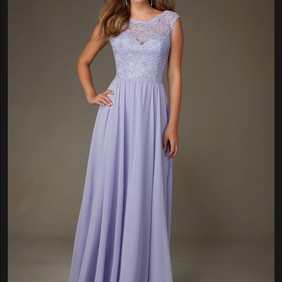 lavender chiffon dress
